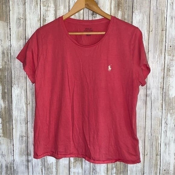 Polo Ralph Lauren Tops - Polo Pink Scoop Neck Tee